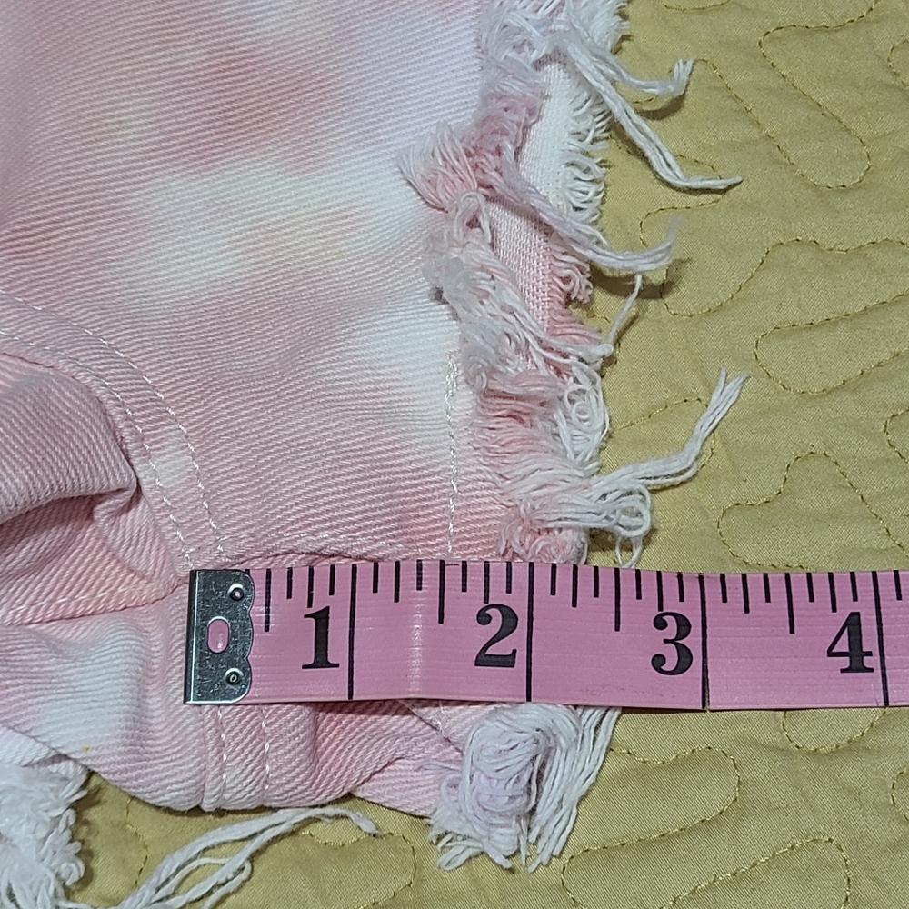 PacSun Hi Rise tie dye festival jean shorts size 26 - Picture 8 of 8